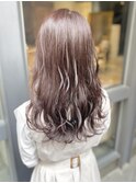 ベリーピンク×ロングヘア_ ブリーチなし