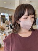 顔まわり似合わせカット+インナーカラー