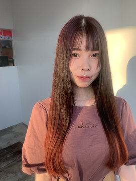 セダクション 道後樋又店(Seduction) ナチュラルストレート×グラデーションカラー