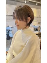 髪質改善と縮毛矯正の専門店 サンティエ(scintiller)&nbsp;大人綺麗な小顔襟足スッキリショートボブ　30代40代50代