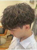 波巻きプードルパーマ[千葉/メンズ/ツイストスパイラルパーマ]