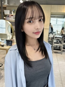 ティア(Tia.) 縮毛矯正/髪質改善トリートメント/ミディアムヘア/グレージュ