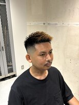 フランクスバーバーザスタンド(Frank’s barber the stand)&nbsp;メンズビジネス束感ベリーショートツーブロックフェードF