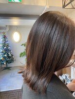 ライズ ヘア ブランド 豊中店(RISE HAIR BRAND)&nbsp;【ワンカラー】ツヤブラウン外ハネスタイル☆