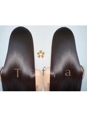 【Tiffa独自で配合する極上トリートメント♪】本気の”髪質改善”で、触りたくなる感動のうるツヤ髪へ＊