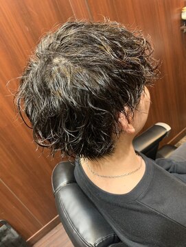 ヒロギンザ 青山店(HIRO GINZA) ハイライト/マッシュパーマ/ウルフ/アッシュブラック/波巻き