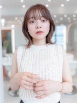 イオ 本厚木(io)&nbsp;レイヤーボブインナーカラーくびれフルバングイメチェン前髪