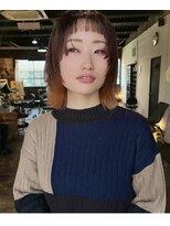 フェム(5)&nbsp;オレンジハイライトレイヤーボブ