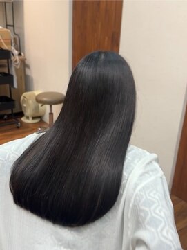 シェール(cher) 縮毛矯正/黒髪ロング【cher西宮北口：MAYA】