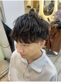 メンズカット　ランダムカール　横浜