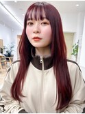 Say.黒髪ボブルフネビージュ小顔ワンレンぱっつん前髪ロング原宿