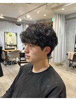 マノハル(MANOHARU)&nbsp;黒髪/くせ毛風/マッシュパーマ