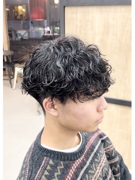 メンズギフト(men's GIFT) 刈り上げツーブロック波巻きスパイラルパーマメンズマッシュ