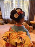 7歳七五三着付け