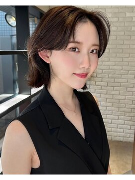 メゾンドムニ 恵比寿(Maison de MUNi) 大人美人アッシュオリーブショコラアッシュ韓国風巻きモテ髪