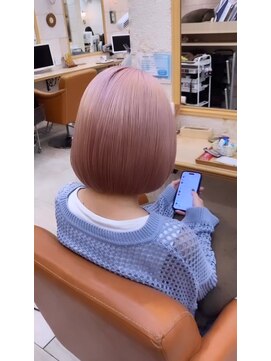 ティンク 横須賀中央(Tink) ハイトーン×ミニボブ×pink