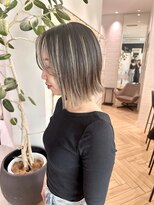 ステア ケース(stair case)&nbsp;ミニボブ　地毛残しハイライト　メンテ４ヶ月に一度