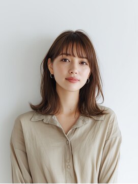 e.m.a プレミアムビューティーサロン 栄駅店(e.m.a PREMIUM BEAUTY SALON) レイヤーカット/イメチェン/外ハネボブ/美髪/ワイドバング/髪型