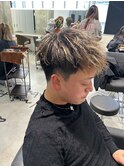 波巻きツイストスパイラルパーマ/フェザーパーマ/眉毛/メンズ 