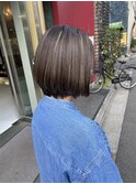 ミディアム白髪ぼかしハイライト