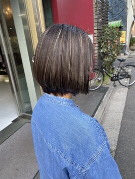 デーノ(de’no) ミディアム白髪ぼかしハイライト　　大館美容室