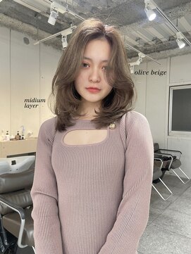 フェブ(fev) <fev_sakura> midium layer×olive beige