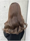 ブリーチなしカラーダブルカラーヘーゼルベージュカラーオリーブ