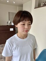 ラル(Lull)&nbsp;マッシュショート/マロンブラウン