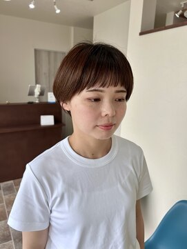 ラル(Lull) マッシュショート/マロンブラウン