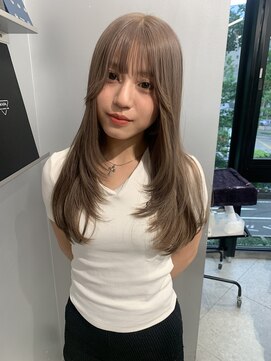 ペレ 梅田(PELE) ホワイトグレージュ/デジタルパーマ/チェリーブラウン/梅田