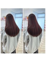 ニューヨークニューヨーク 阪急高槻店(NYNY)&nbsp;ブリーチなしダブルカラーボルドーワインレッド７トーン20代30代