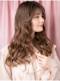 大人可愛い波巻きウェーブパーマフェミニンロングY越谷30代40代
