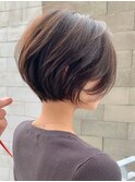 【髪質改善×美フォルム】艶感キープの丸みショートボブ