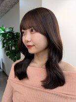 ヒョンミョン ライズバイレボ 柏西口店(hyon myon/RISEbyREVO)&nbsp;オリーブブラウン/顔周りカット/くびれヘア