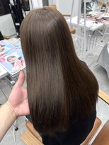 サロンドミルク 新百合ヶ丘店(salon de MiLK)&nbsp;★スモーキーブラウンウォームベージュ顔周りカット透明感カラー