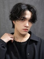 アウル 心斎橋(owl)&nbsp;スパイラルパーマ×カルマパーマ×センターパート×men's