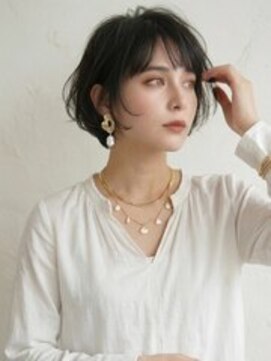 アールイーノウン 阿倍野区昭和町店(re; nown) 大人可愛い20代30代40代小顔ひし形ハンサムショート丸み