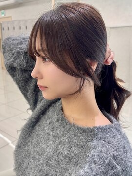 アッシュ 新杉田店(Ash) 新杉田レイヤーカット韓国ダブルカラー顔周り前髪カットボブ