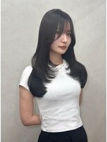 スール(seul)&nbsp;レイヤーカット×ブリーチなしダークグレージュ