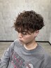 メンズカット＋スペインカール＋顔剃り￥13000