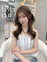 アプリ 大宮西口(appri) 韓国風くびれロングレイヤー×艶チョコブラウン/大宮