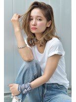 ラべリー 池袋(LOVELEY)&nbsp;ひし形大人ミディアム × アッシュベージュ　【池袋】