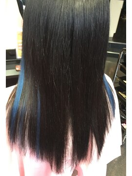 アンリップ ジー(salon unripＧ) a.n黒染☆ブルー☆プルエクステ