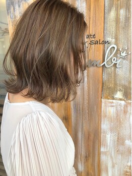 バンビ プライベート サロン(Bambi private salon)の写真/【忙しい大人女性におすすめ】切りっぱなしボブ×カラーで旬なstyleを★可愛くまとまりアレンジも簡単に♪