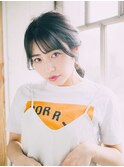 大人かわいい♪ココアブラウン☆小顔