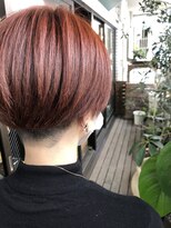 キャラ 池袋本店(CHARA) Aveda春カラーボーイッシュにならない大人かわいい刈り上げボブ