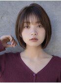 前髪あり小顔大人ボブ20代30代40代【AIN.表参道】川原大地