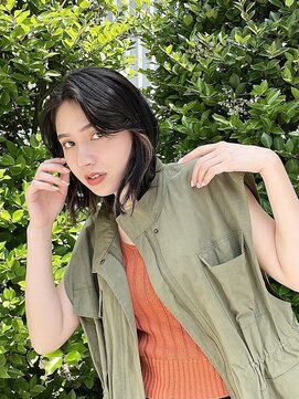 リパブリッシュ バイ ゴズウェルヘア(Republish by Goeswell Hair) くびれヘア×イヤリングツートンカラー