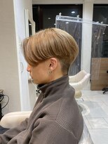 アッシュ 大泉学園店(Ash) ミルクティーベージュ×センターパート