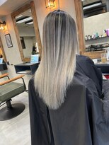 サニー 渋谷(SUNNY)&nbsp;バレイヤージュショコラアッシュハイライトグレージュカラー